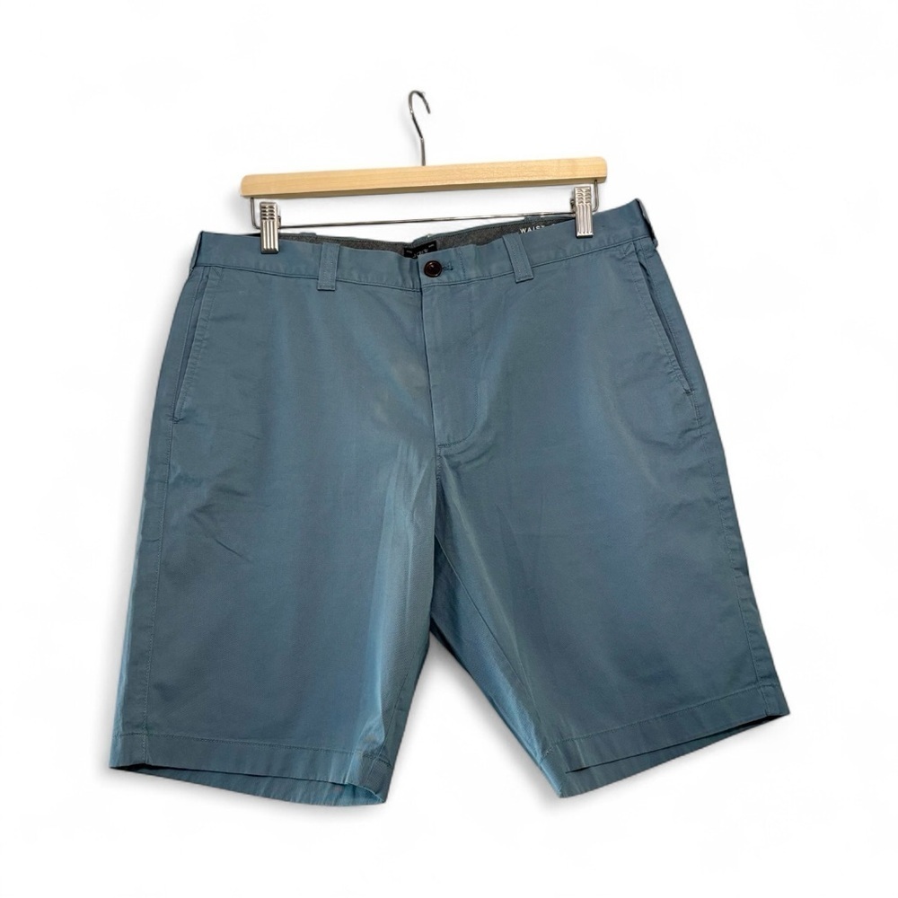 J Crew Stretch Men's Blue Shorts Size 34 10.5 inch inseam Preppy Comfort NWT - Picture 2 of 7